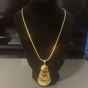 Gold-Tone Layered Pendant Necklace - Women Jewelry